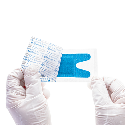 Dynarex Blue Metal Detectable Woven Bandage - Knuckle - 40ea/bx, 50bxs/cs (2000 Count)