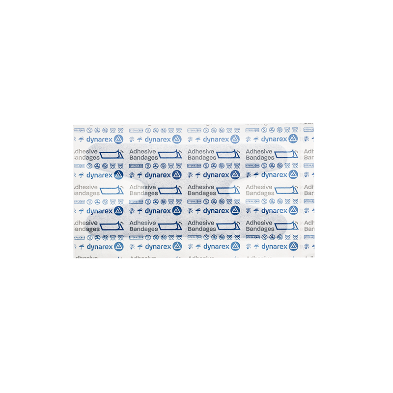 Dynarex Blue Metal Detectable Woven Bandage - Knuckle - 8ea/bx, 50bxs/cs (400 Count)
