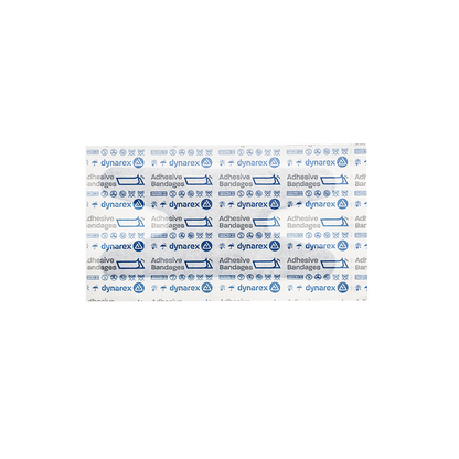 Dynarex Blue Metal Detectable Woven Bandage - Knuckle - 8ea/bx, 50bxs/cs (400 Count)