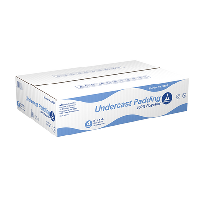 Dynarex Undercast Padding, 2" x 4 yd, 100% Polyester - 20ea/bx, 4bxs/cs (80 Count)