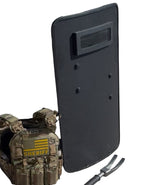 Ballistic Breacher Shield with Clear Ballistic Window 36"x20"