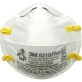3M 80pcs 8210+ Particulate Respirator N95 Face Mask, Regular Size