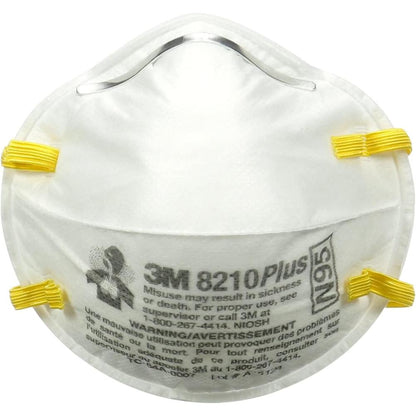 3M 80pcs 8210+ Particulate Respirator N95 Face Mask, Regular Size