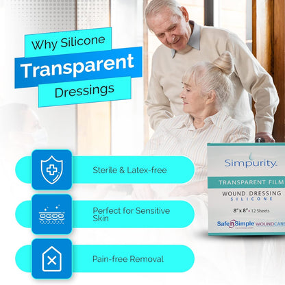 Safe N Simple Simpurity Transparent Film Wound Dressing (192 Count)