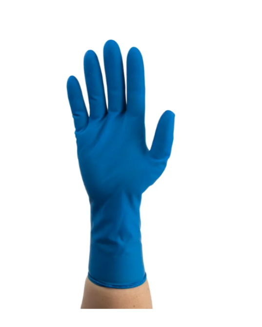 Dynarex High Risk Latex Exam Gloves, 15mil Thick, Powder-Free - 50/box, 10bxs/case (500 Count)