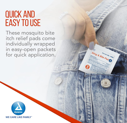 Dynarex Sting & Bite Pad, 3000ea/cs (3000 Count)