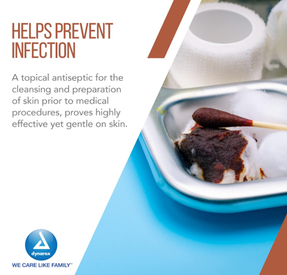 Dynarex Povidone Iodine Prep Solution Bottle