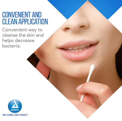 Dynarex Alcohol Swabsticks, 4", 1 Swabstick per Packet, 10bxs/case (500 Count)