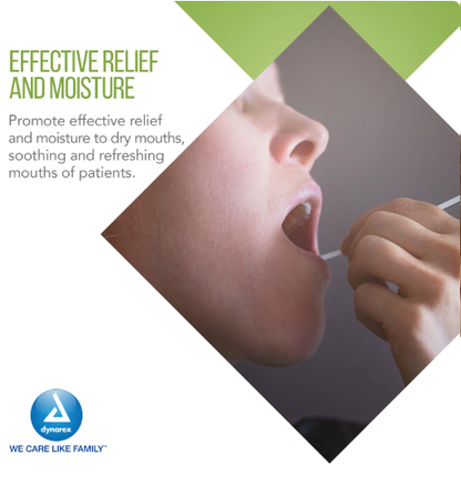 Dynarex Oral Swabsticks, Unflavored, 250ea/bx, 4bxs/case (1000 Count)