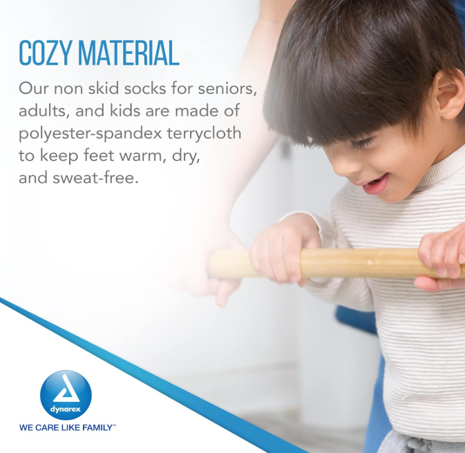 Dynarex Single Sided Slipper Socks - 48pairs/case (48 Pairs)