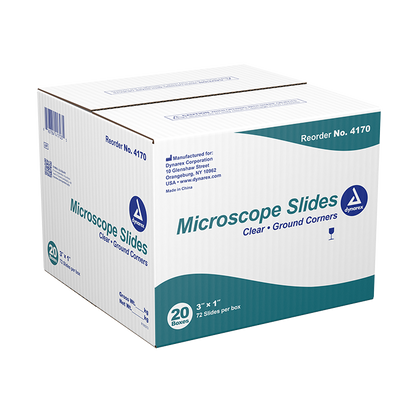 Dynarex Microscope Slides - 72ea/bx, 20bxs/cs (1440 Count)