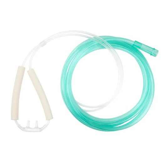 Dynarex Resp-O2 Nasal Oxygen Cannula, Cushion Tip w/Advantage Ear Foam - Adult, 25' Standard Connector (25 Count)