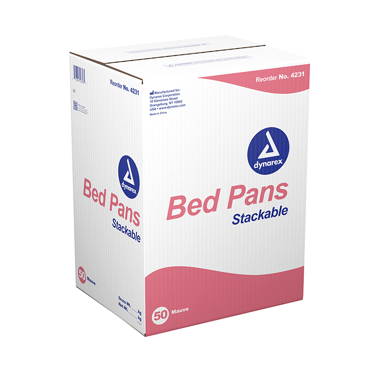 Dynarex Bed Pan - Stackable (50 Count)