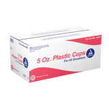 Dynarex Clear Plastic Cups - 100ea/bx, 25bxs/cs (2500 Count)
