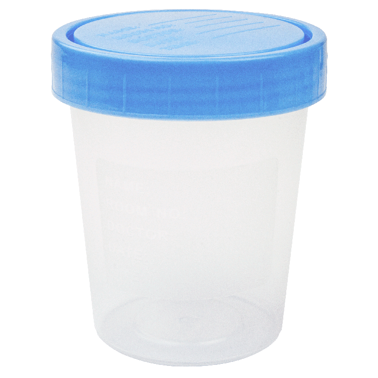 Dynarex Specimen Containers, 4 oz. Non-Sterile, Bulk (500 Count)