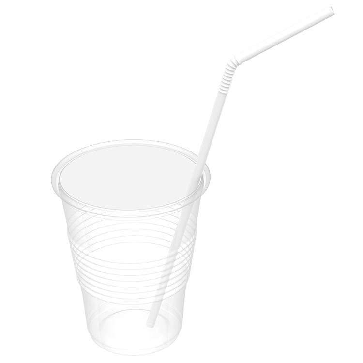 Dynarex Flexible Plastic Drinking Straws (10000 Count)