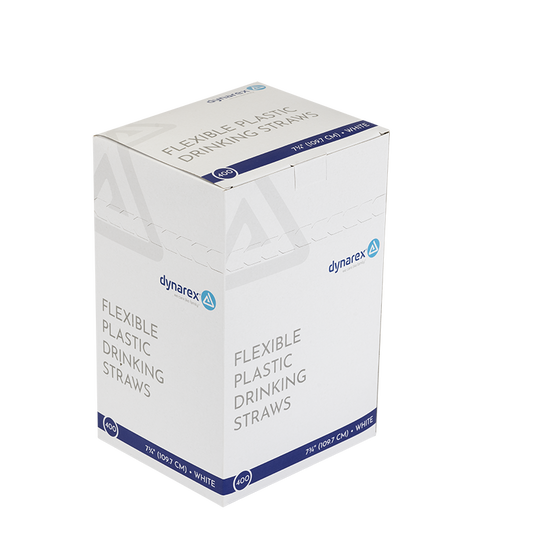 Dynarex Flexible Plastic Drinking Straws (10000 Count)