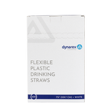 Dynarex Flexible Plastic Drinking Straws (10000 Count)