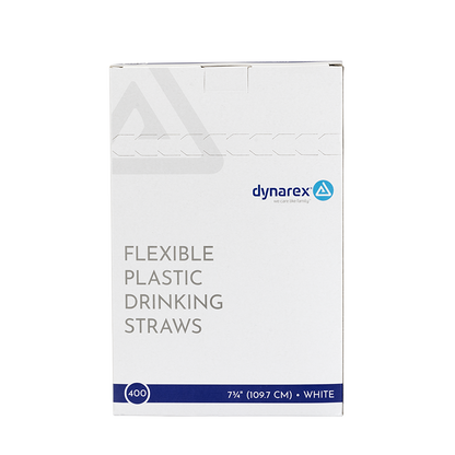 Dynarex Flexible Plastic Drinking Straws (10000 Count)