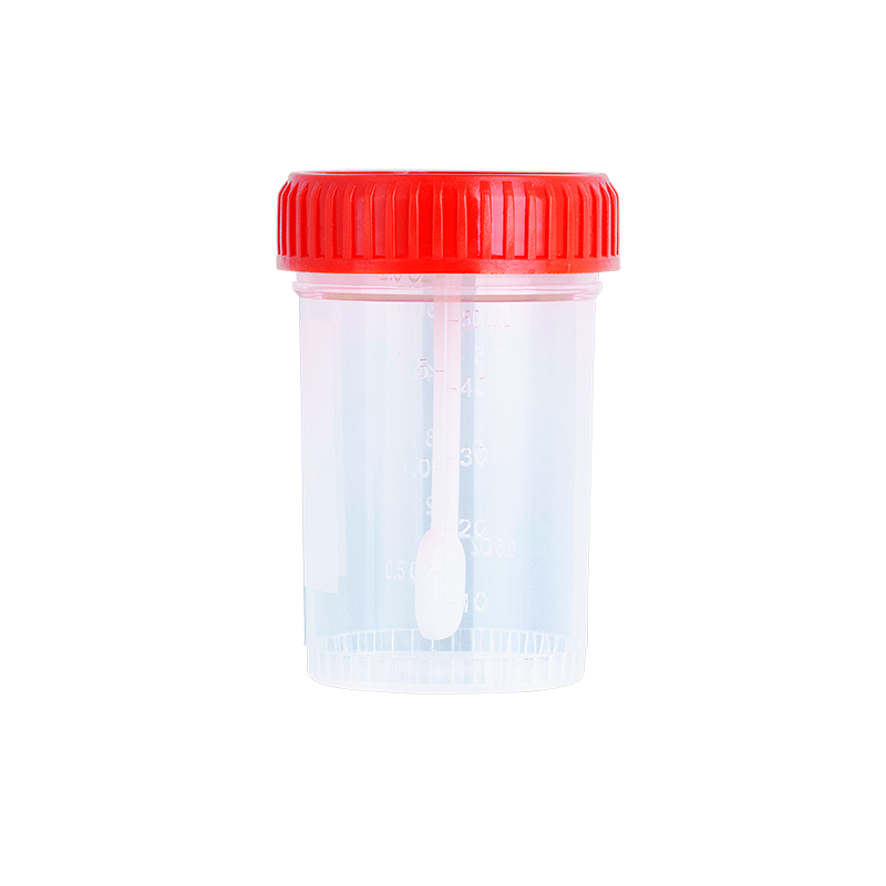 Dynarex Stool Specimen Container with Spoon, 60mL (400 Count)