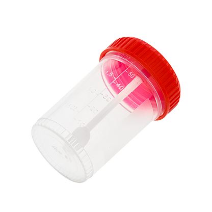 Dynarex Stool Specimen Container with Spoon, 60mL (400 Count)