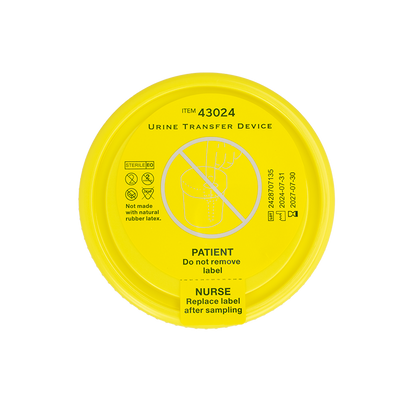 Dynarex Urine Transfer Device for Urine, 100 mL - Clear, Yellow (400 Count)