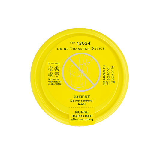 Dynarex Urine Transfer Device for Urine, 100 mL - Clear, Yellow (400 Count)