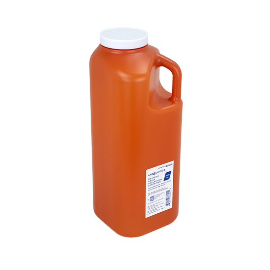 Dynarex 24-hour Urine Collection Container, 3000 mL - Orange, White (40 Count)