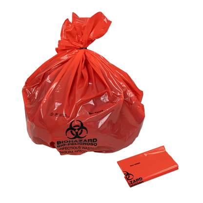 Dynarex Biohazard Bags, 39” x 33” (100 Count)