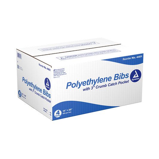 Dynarex Polyethylene Bibs (2000 Count)