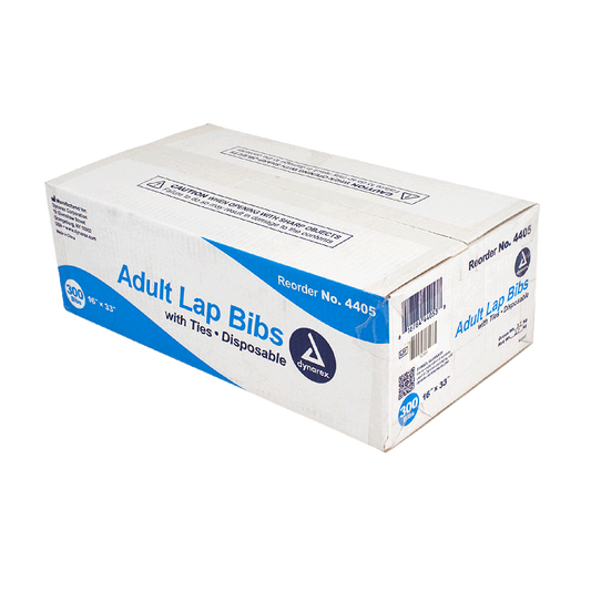 Dynarex Disposable Adult Lap Bibs (300 Count)