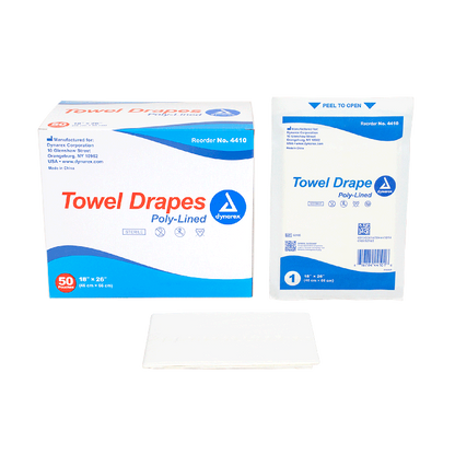 Dynarex Disposable Towel Drapes Sterile - 50ea/bx, 6bxs/cs (300 Count)
