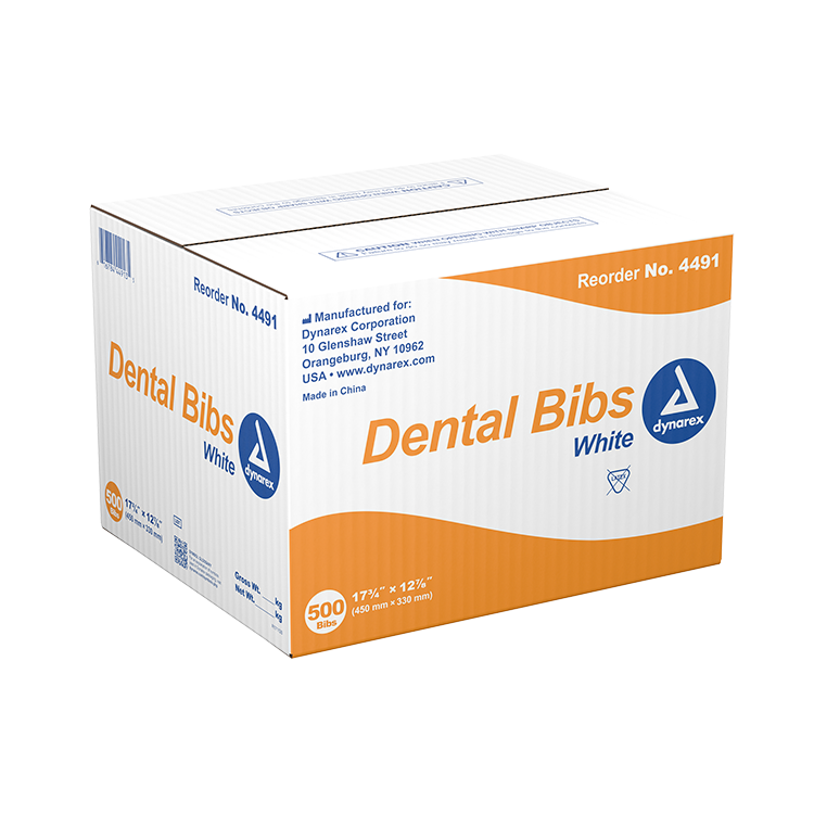 Dynarex Dental Bibs (500 Counts)