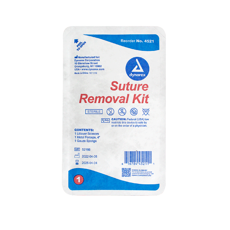Dynarex Suture Removal Kit - Sterile (50 Count)