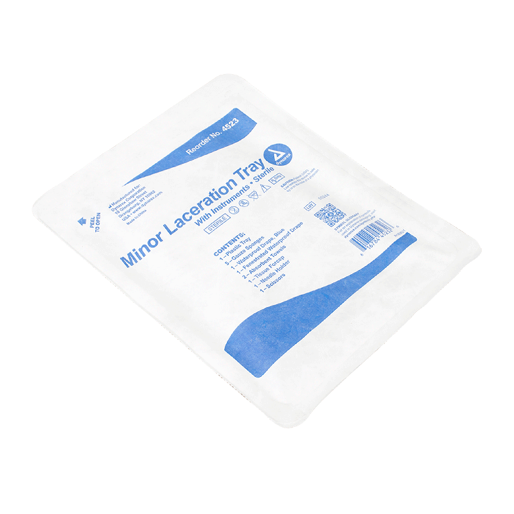 Dynarex Minor Laceration Tray w/ Instruments (20 Count)