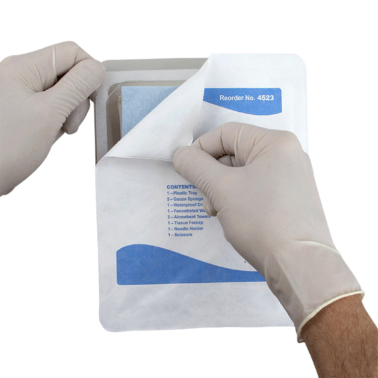 Dynarex Minor Laceration Tray w/ Instruments (20 Count)