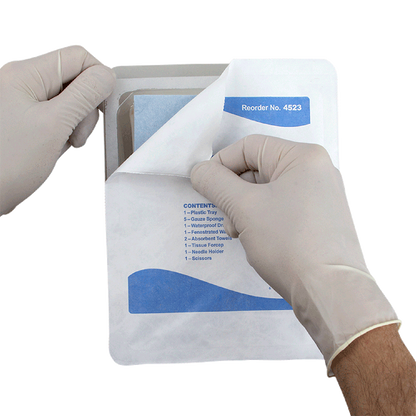 Dynarex Minor Laceration Tray w/ Instruments (20 Count)