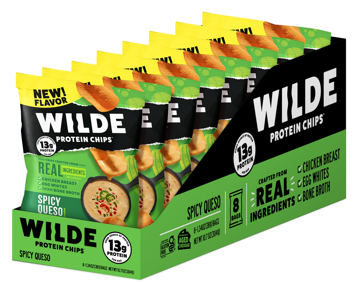 Wilde Spicy Queso Protein Chips