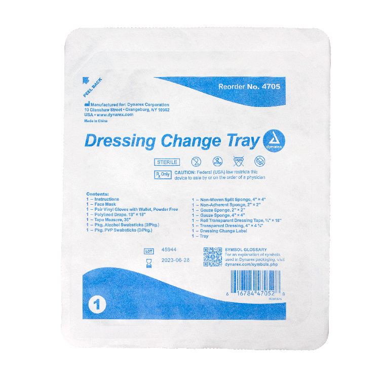 Dynarex Dressing Change Tray (20 Count)