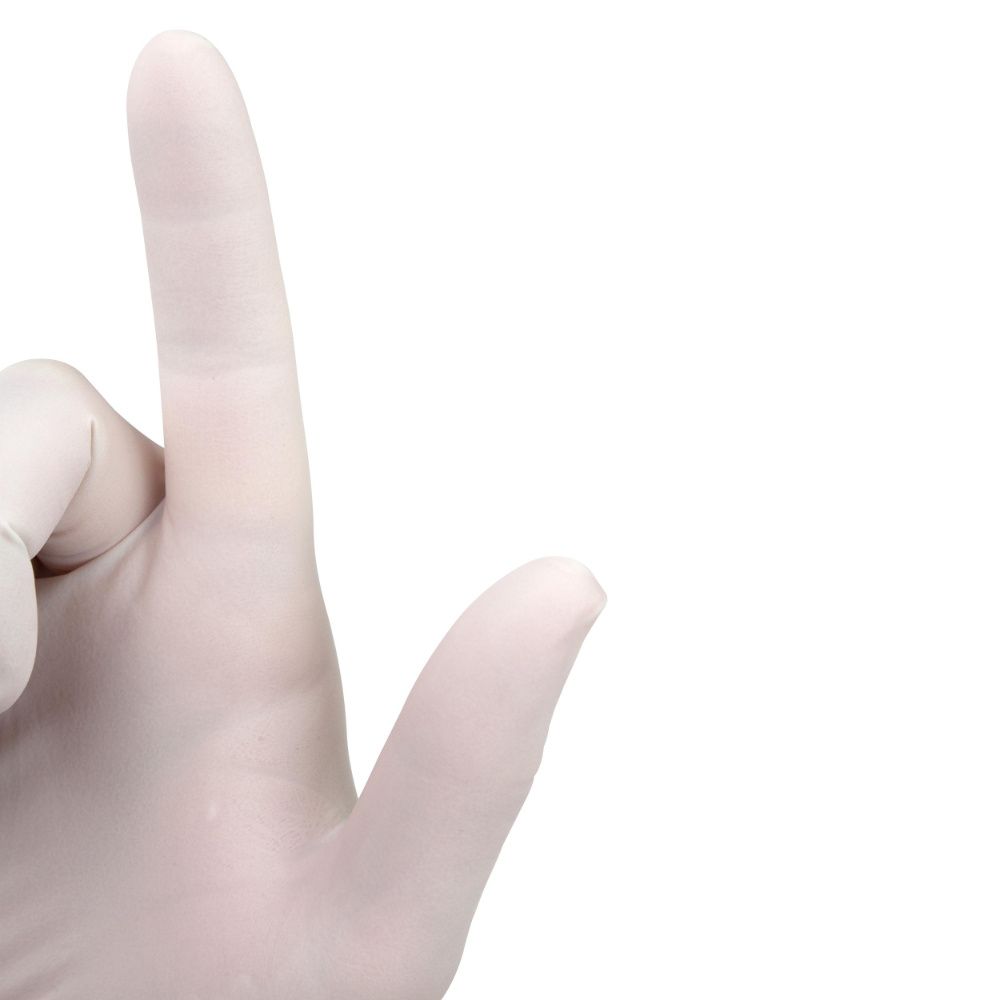 Dynarex Sensi Grip Latex Exam Gloves, Powder-Free - 100ea/bx, 10bxs/cs (1000 Count)