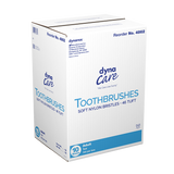 Dynarex Toothbrushes, Soft Nylon Bristles - 46 Tuft, 144ea/bx, 10bxs/cs (1440 Count)