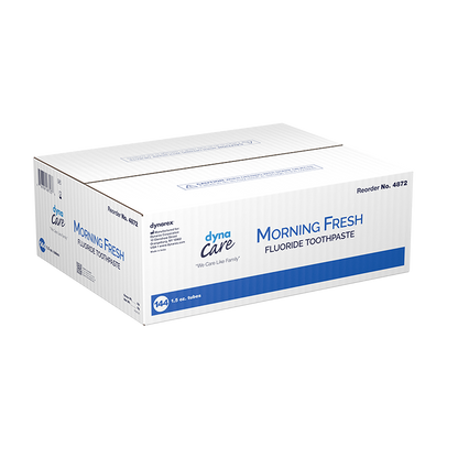 Dynarex Morning Fresh Mint Toothpaste with Fluoride (144 Count)