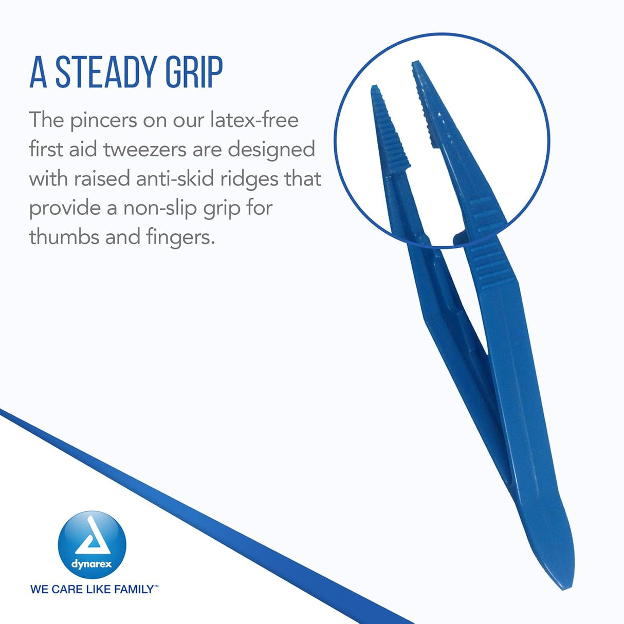 Dynarex Plastic Thumb Forceps Bulk, Individually Wrapped, 4.25" (1000 Count)