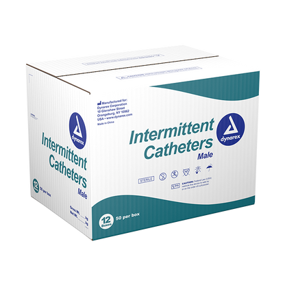 Dynarex Intermittent Catheter, Male - Sterile (50 Count)