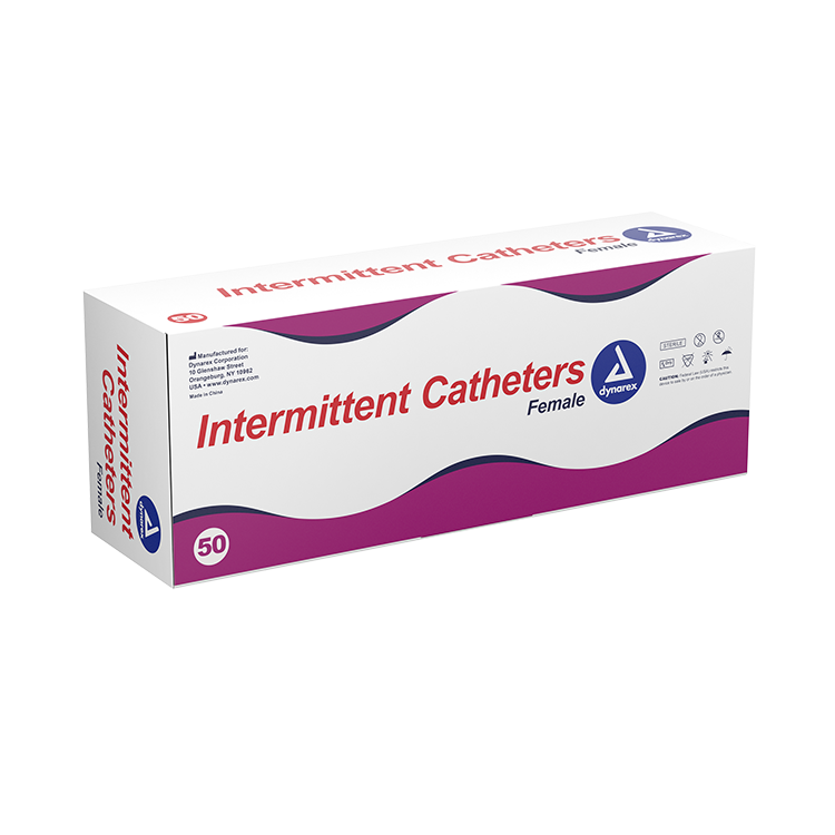 Dynarex Intermittent Catheter, Female - Sterile (50 Count)
