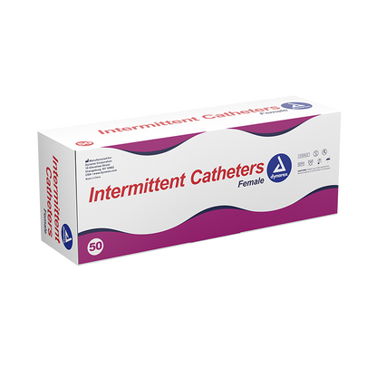 Dynarex Intermittent Catheter, Female - Sterile (50 Count)