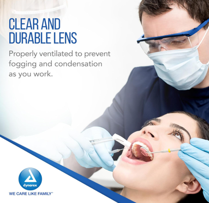 Dynarex Safety Glasses - 50ea/cs (50 Count)