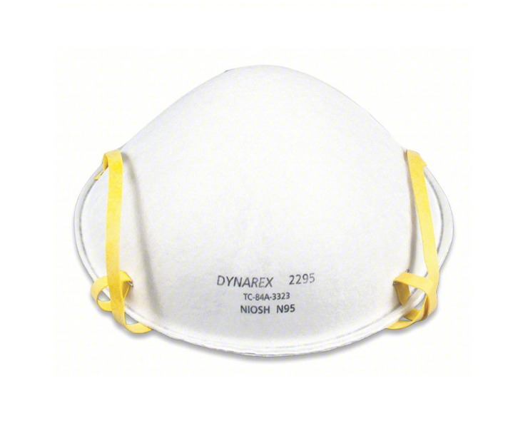 Dynarex N95 Particulate Respirator Mask, Molded  20ea/bx, 12bx/cs (240 Count)
