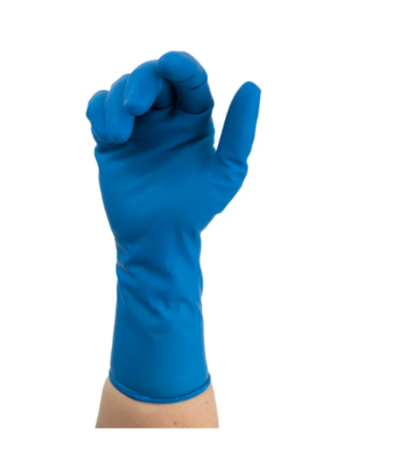Dynarex High Risk Latex Exam Gloves, 15mil Thick, Powder-Free - 50/box, 10bxs/case (500 Count)
