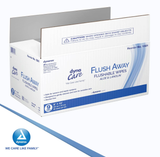 DynaCare Flushable Wipes - Adult, 9" x 13" Tub, 9tubs/case (540 Count)
